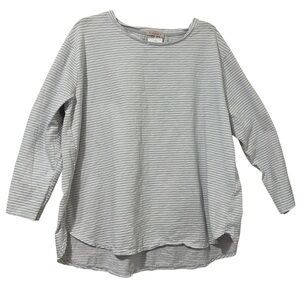 Striped Gray Women's Top